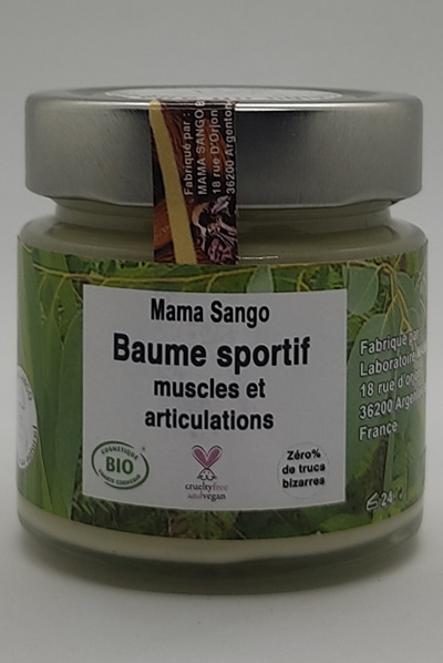 BAUME POUR SPORTIFS  100% NATUREL, BIO, CRUELTY-FREE, VEGAN, ZERO % DE TRUCS BIZARRES